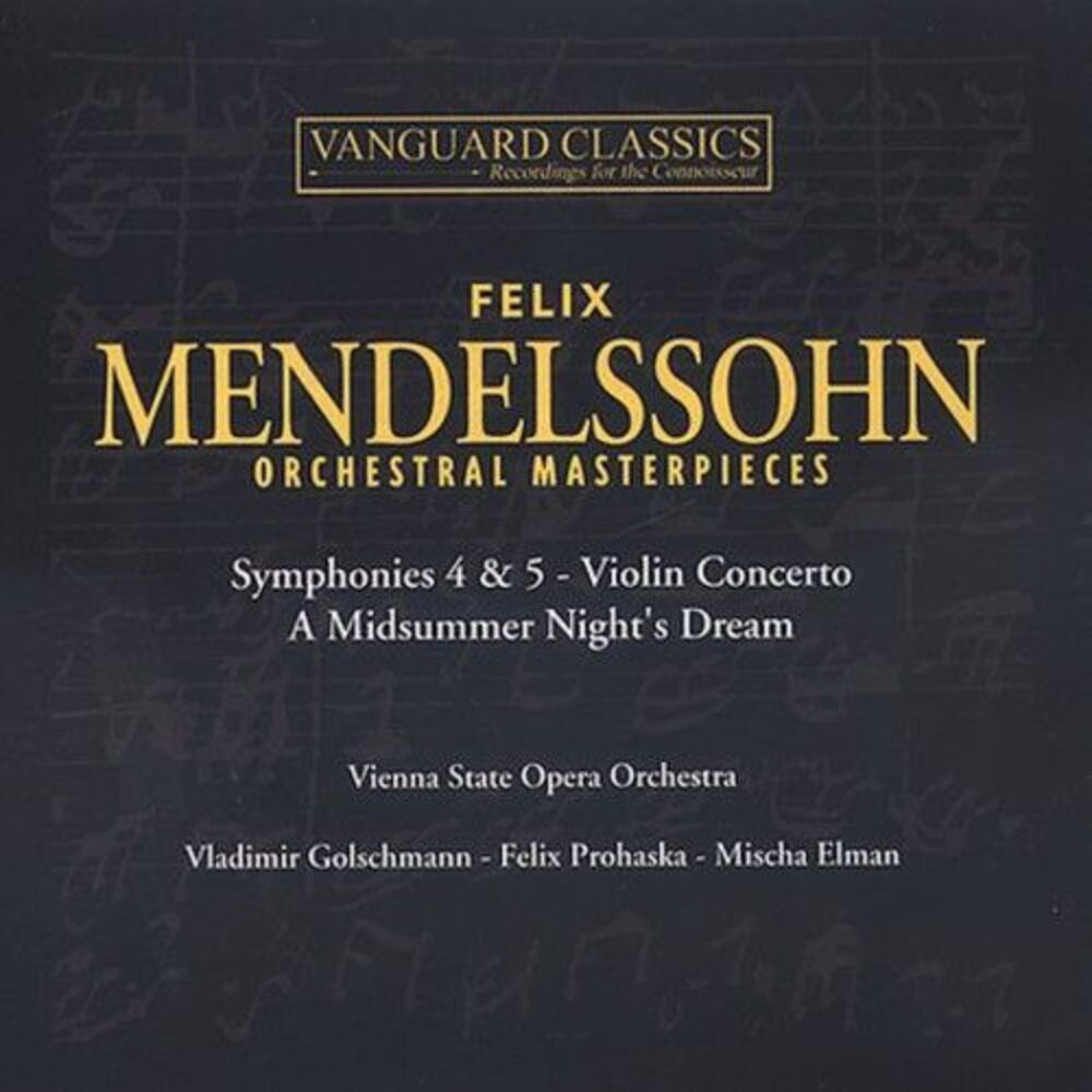 F. Mendelssohn - Orchestral Masterpieces  CD